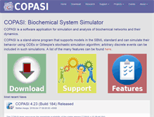 Tablet Screenshot of copasi.org